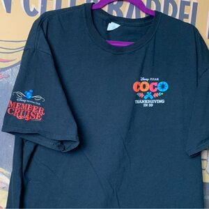 Disney Pixar Official Coco Thanksgiving in 3D Front & Back Print T-Shirt